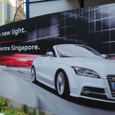 Large Format Hoarding : Audi Centre Singapore