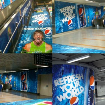 Large Format Outdoor Media : Pepsi Collage