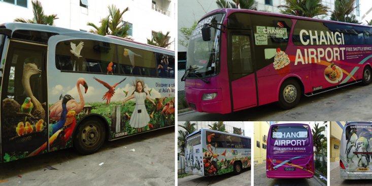 Large Format Vehicle – Airport Bus Collage